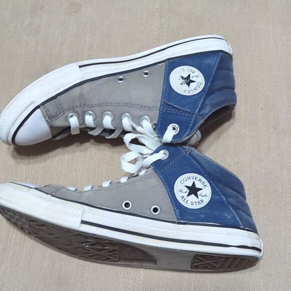 CONVERSE ALL STAR Chuck Taylor 665357F Gray Blue Sneakers Junior Size 5 - Picture 9 of 10